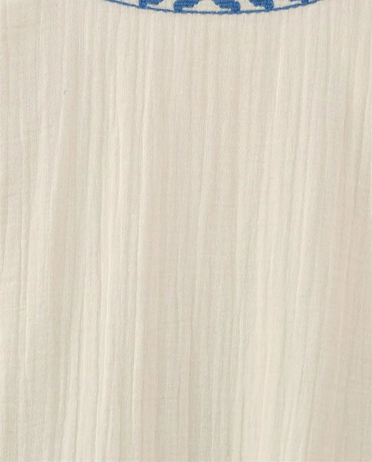 Chaleco Flores azules