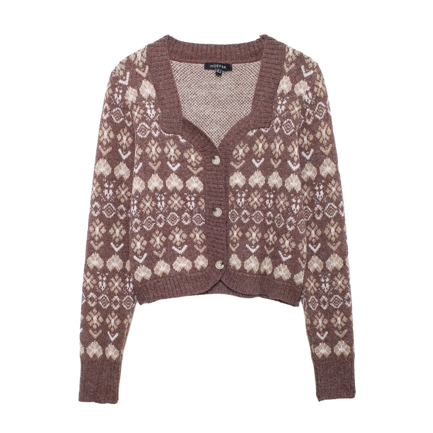 Suéter punto abotonado