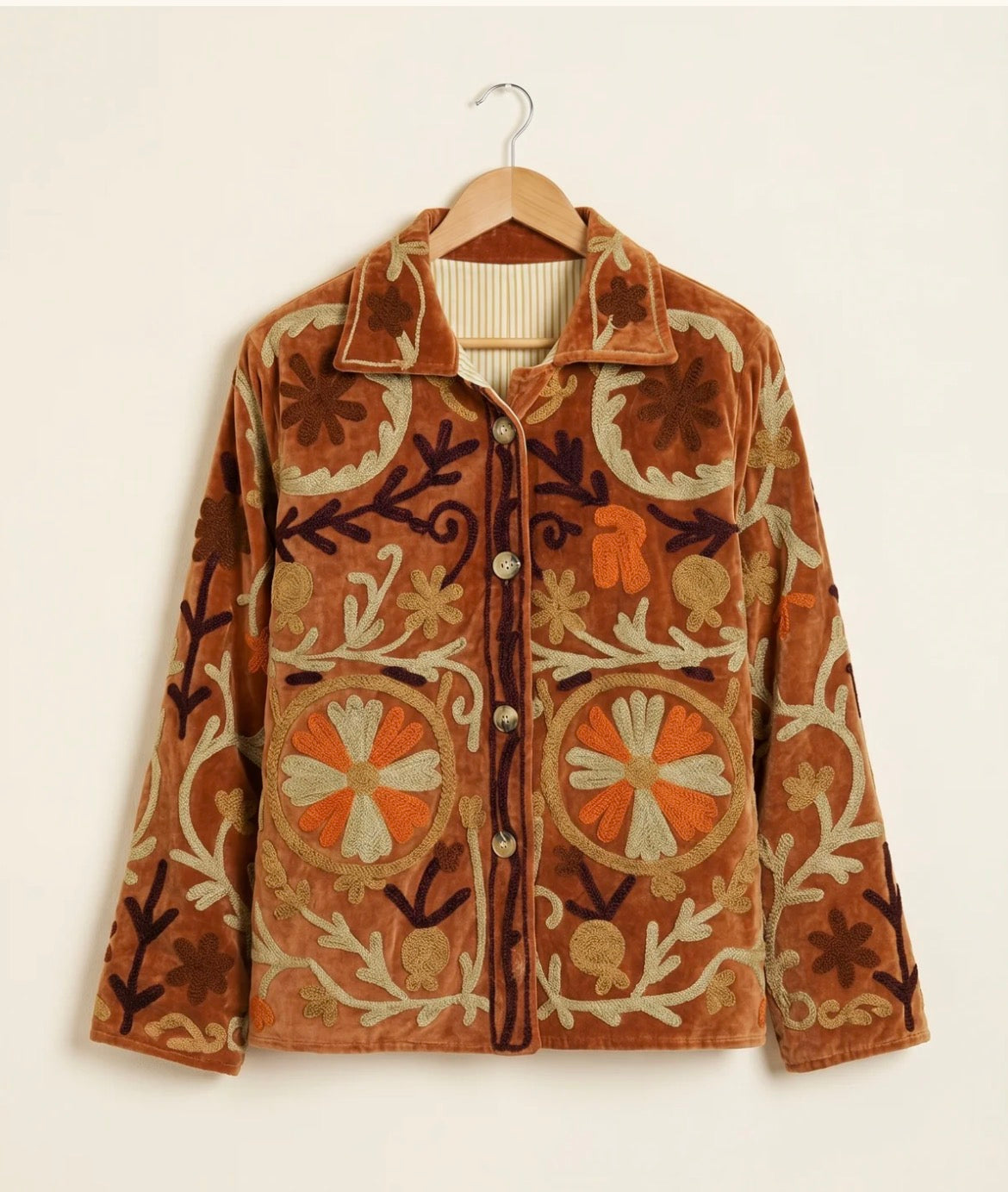 Saco terciopelo brown