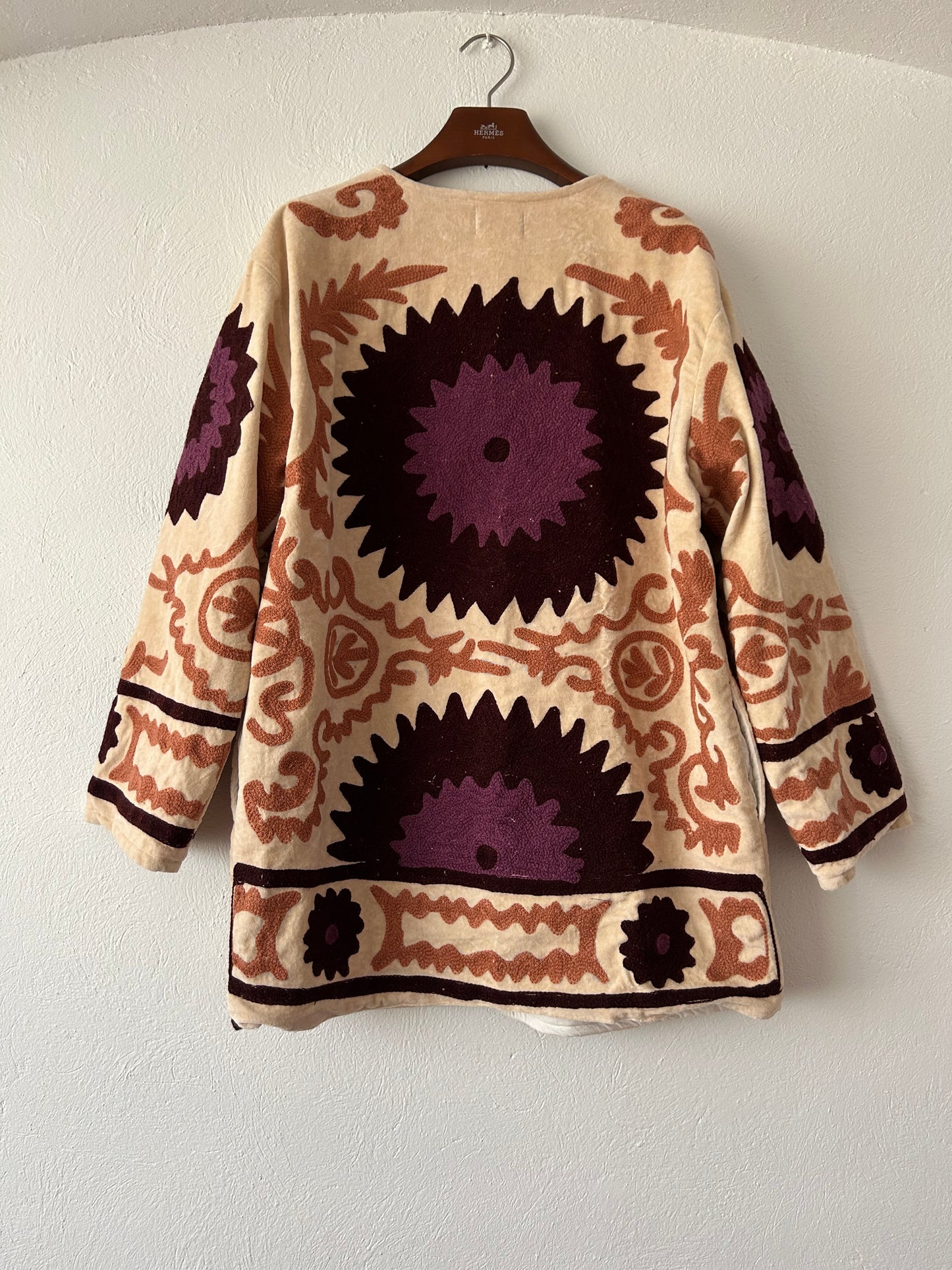 Saco algodón bordado