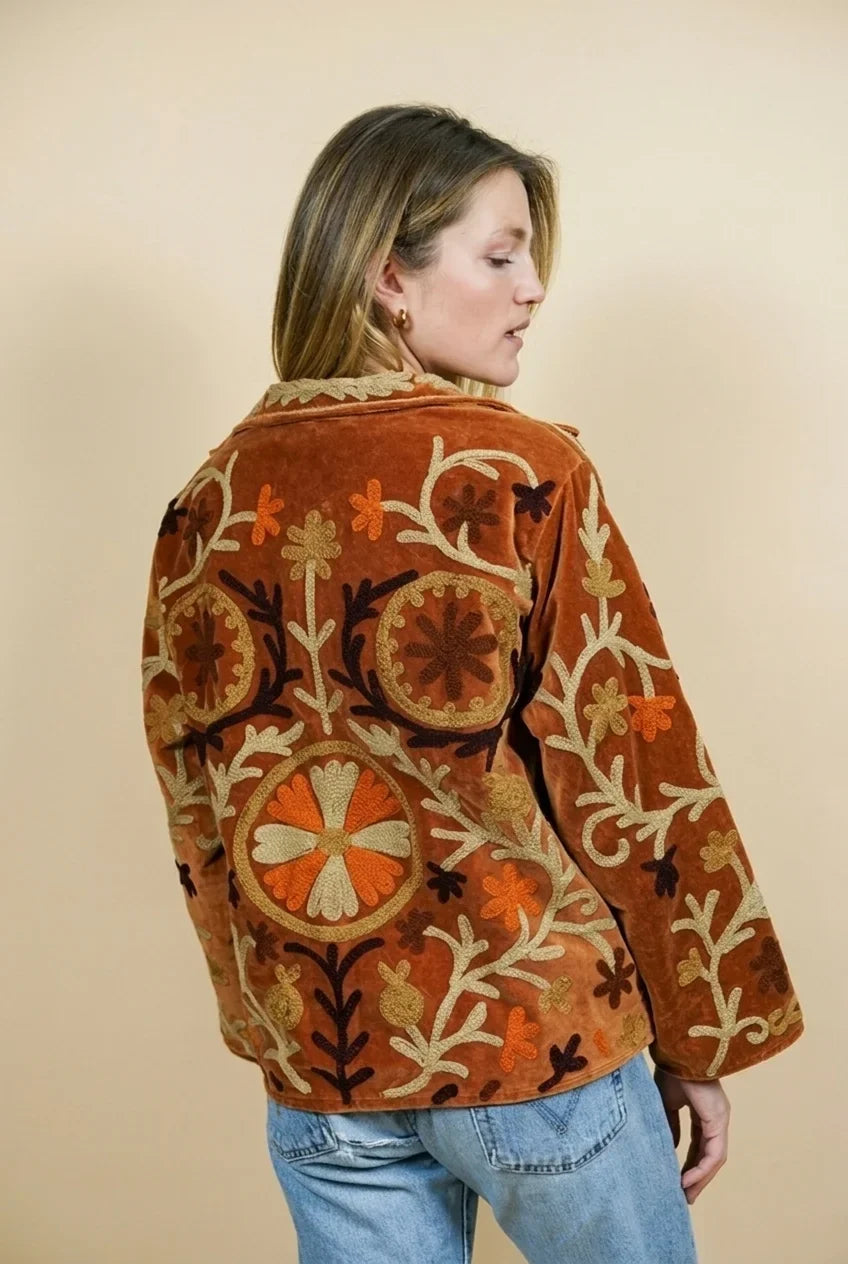 Saco terciopelo brown