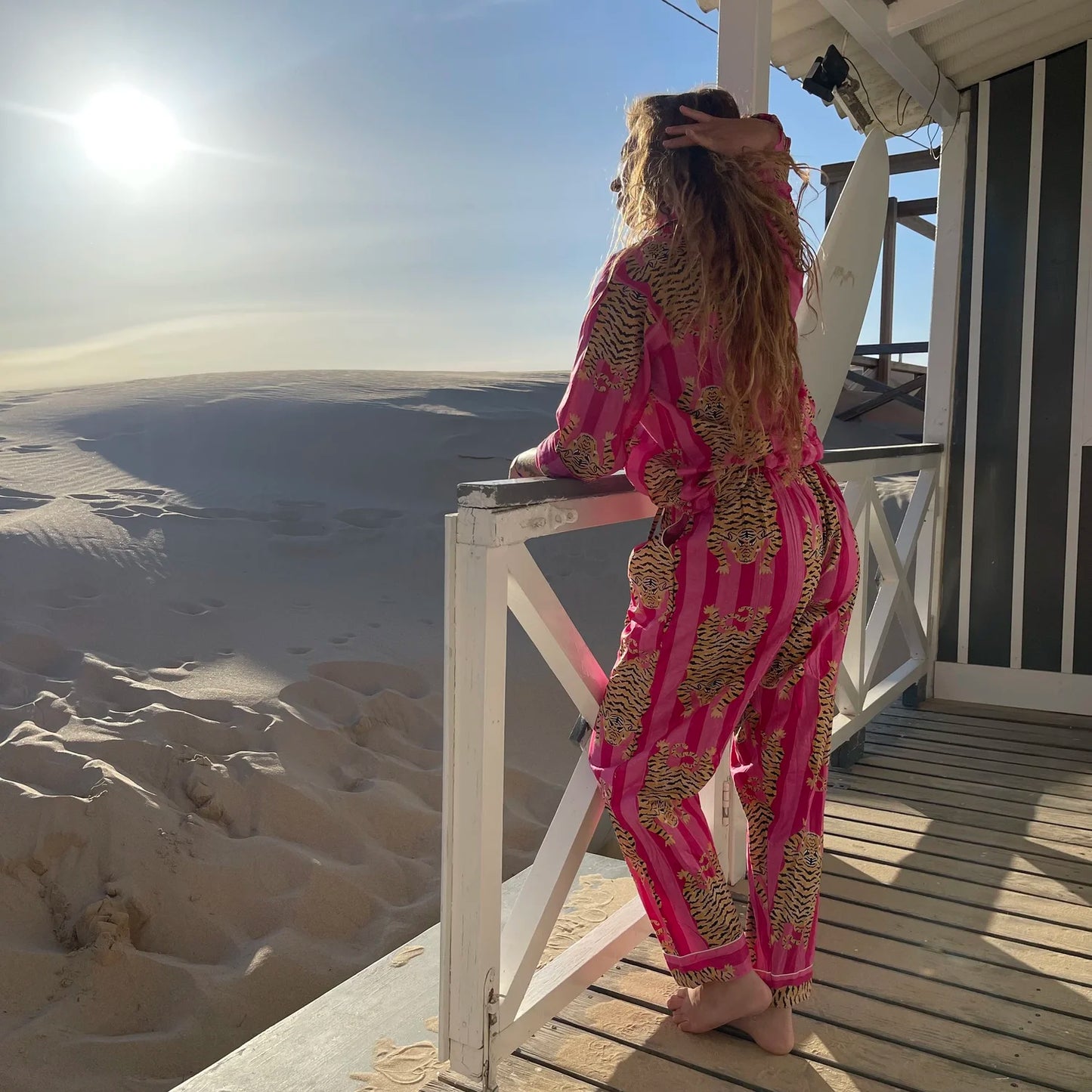 Pijama tigre fucsia