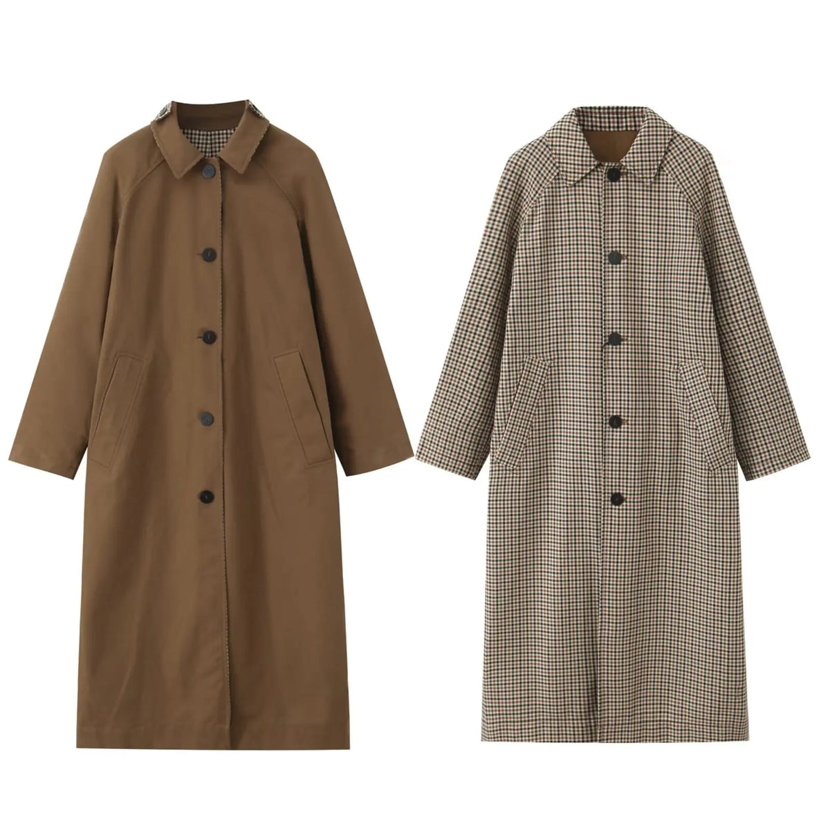Gabardina reversible