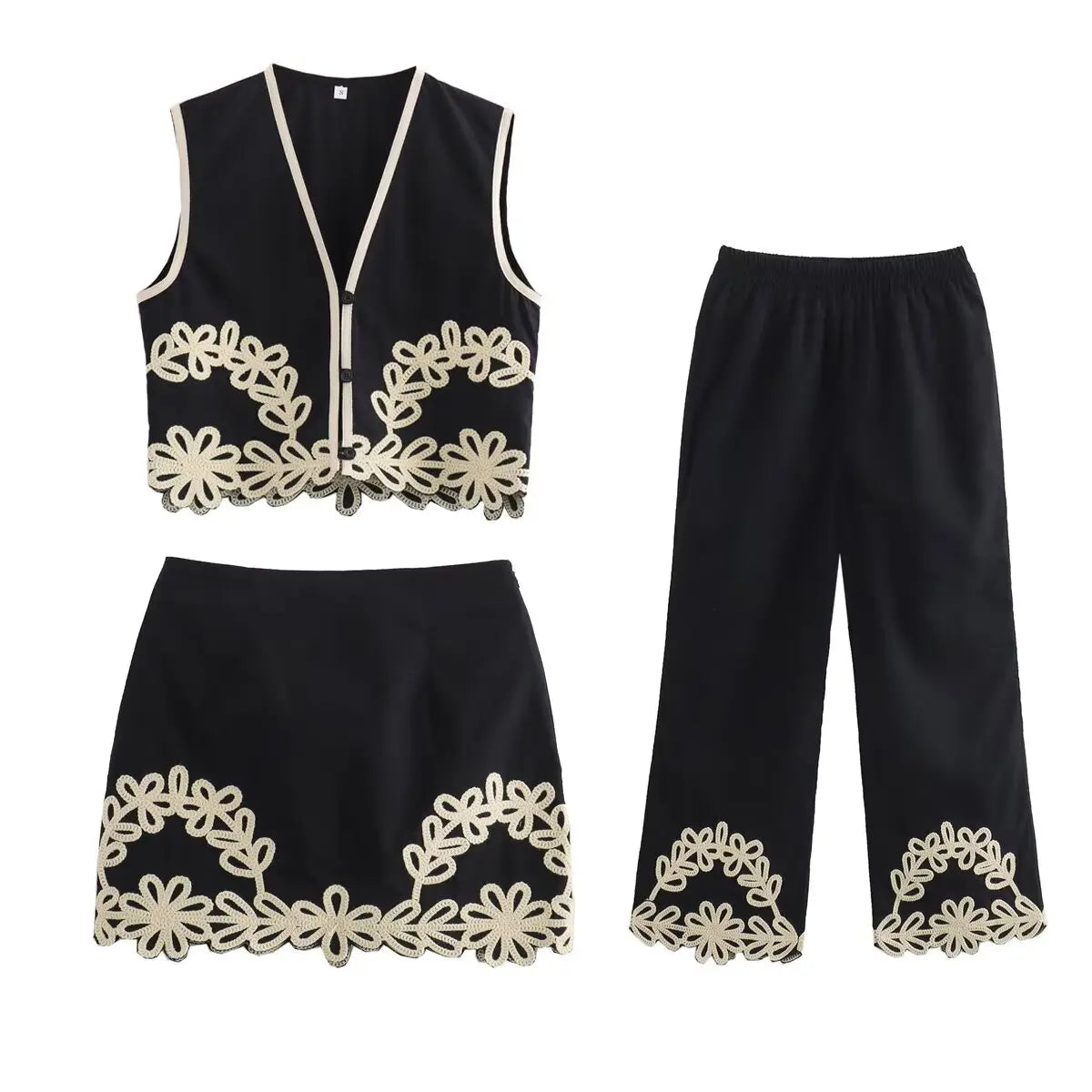 Conjunto bordado (se vende por separado)